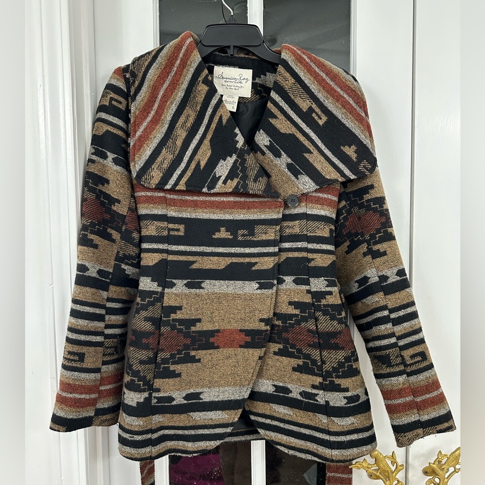 AMERICAN RAG Southwestern Print Coat (Size L)